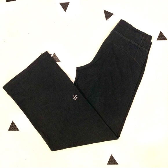 Lululemon Black Wide Leg Pants - Picture 2 of 3